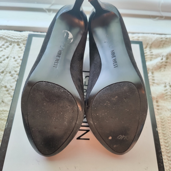 NINE WEST NW7NERRA VEGAN SUEDE STILETTO ANKLE BOOTS WOMEN SIZE 9M - Picture 9 of 11